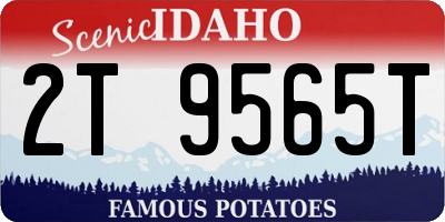 ID license plate 2T9565T