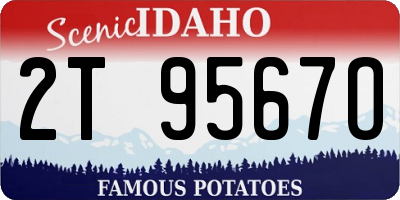 ID license plate 2T9567O