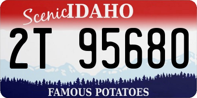 ID license plate 2T9568O