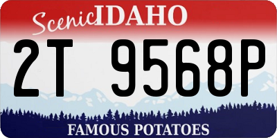 ID license plate 2T9568P