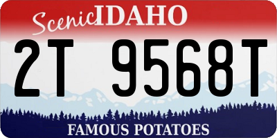 ID license plate 2T9568T