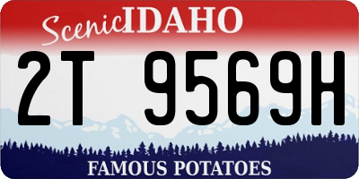 ID license plate 2T9569H