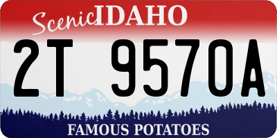 ID license plate 2T9570A