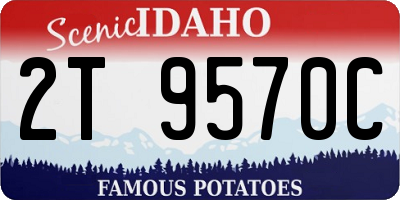 ID license plate 2T9570C
