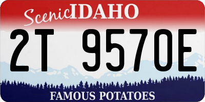 ID license plate 2T9570E