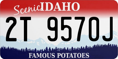 ID license plate 2T9570J