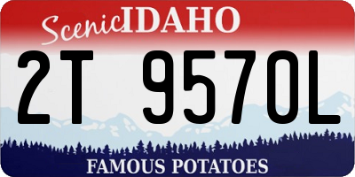 ID license plate 2T9570L