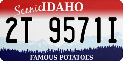 ID license plate 2T9571I