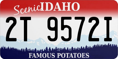ID license plate 2T9572I