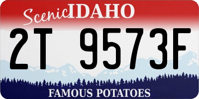 ID license plate 2T9573F