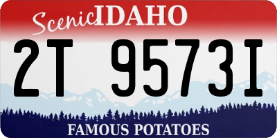 ID license plate 2T9573I