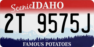 ID license plate 2T9575J