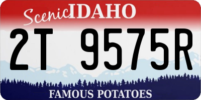 ID license plate 2T9575R