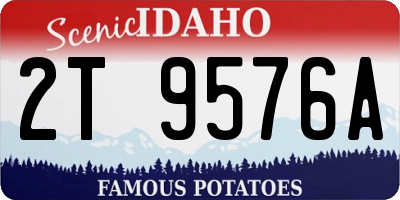 ID license plate 2T9576A