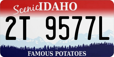 ID license plate 2T9577L