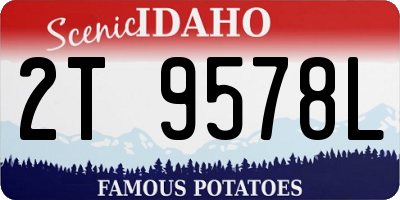 ID license plate 2T9578L