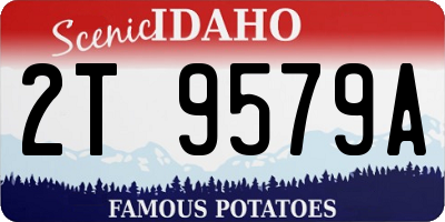 ID license plate 2T9579A