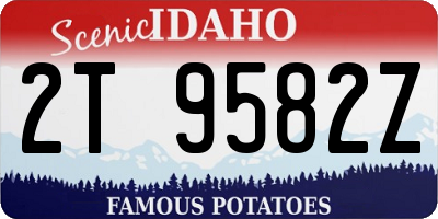 ID license plate 2T9582Z