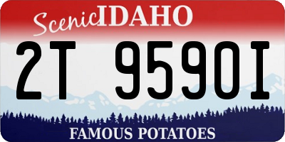 ID license plate 2T9590I