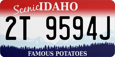 ID license plate 2T9594J