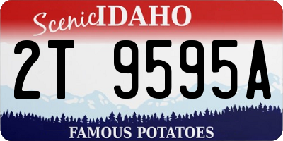 ID license plate 2T9595A