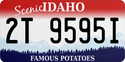 ID license plate 2T9595I