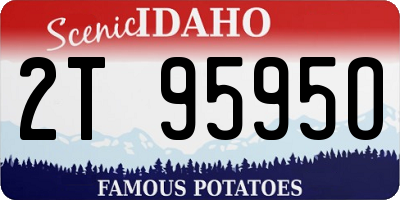 ID license plate 2T9595O