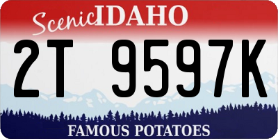 ID license plate 2T9597K