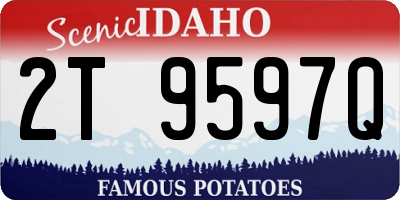 ID license plate 2T9597Q