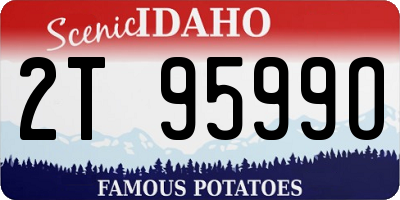 ID license plate 2T9599O