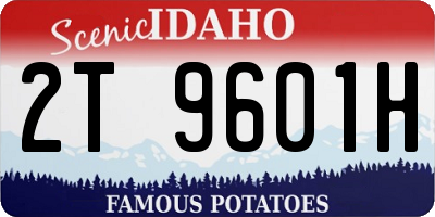 ID license plate 2T9601H