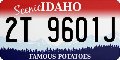 ID license plate 2T9601J