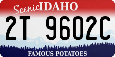 ID license plate 2T9602C