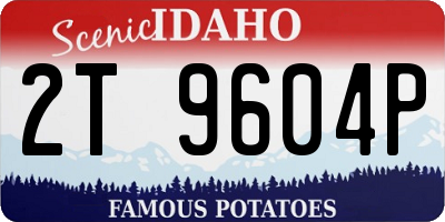 ID license plate 2T9604P