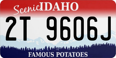 ID license plate 2T9606J