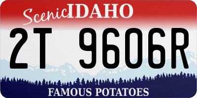 ID license plate 2T9606R