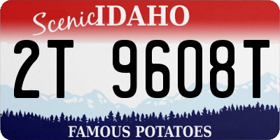 ID license plate 2T9608T