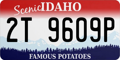 ID license plate 2T9609P