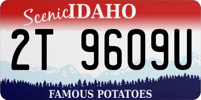 ID license plate 2T9609U