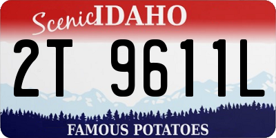ID license plate 2T9611L