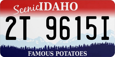ID license plate 2T9615I