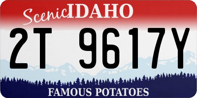 ID license plate 2T9617Y