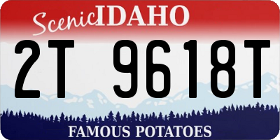 ID license plate 2T9618T