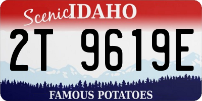 ID license plate 2T9619E