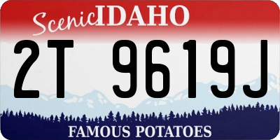 ID license plate 2T9619J