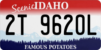 ID license plate 2T9620L