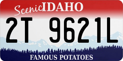 ID license plate 2T9621L