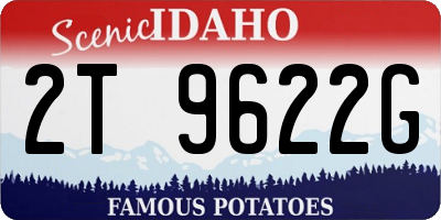 ID license plate 2T9622G
