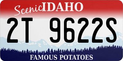 ID license plate 2T9622S