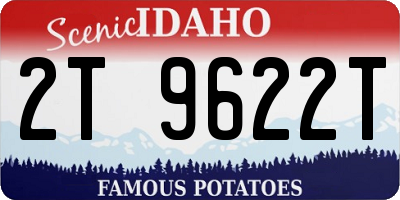 ID license plate 2T9622T